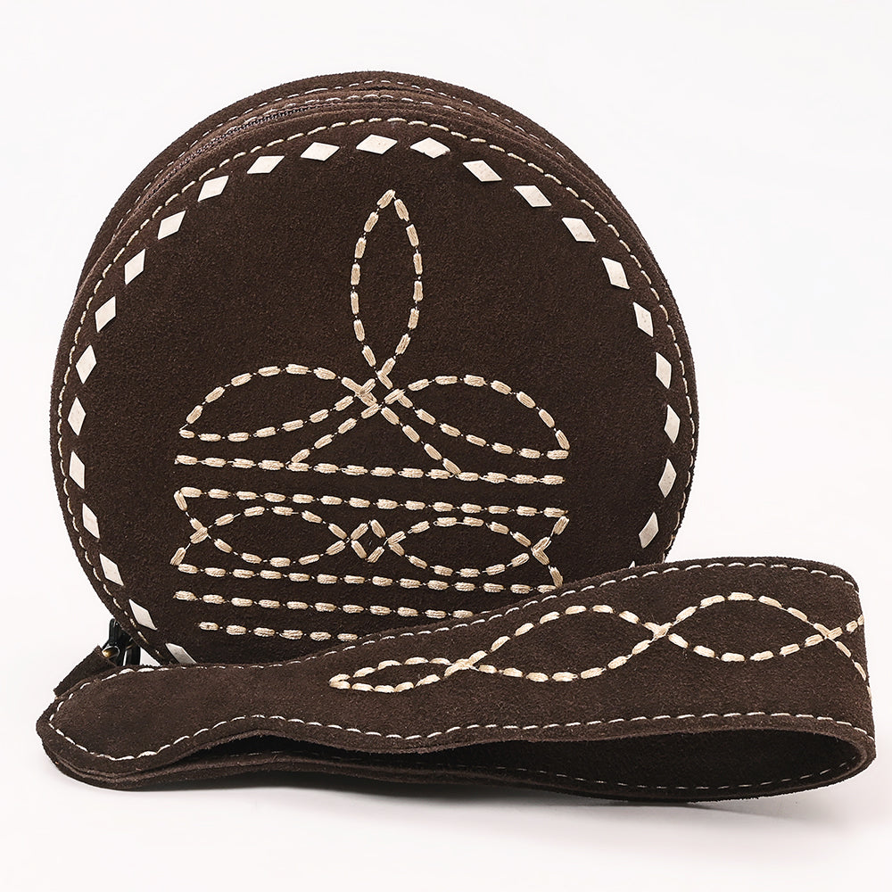 American Darling Suede Bag Genuine Leather Canteen Bag