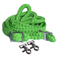 Hilason Braided Poly Barrel Racing Flat Reins with Snaps — 1" x 8 ft