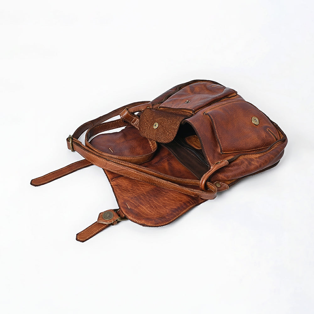 Spaghetti Western Crossbody Genuine Leather Women Bag Handbag Purse