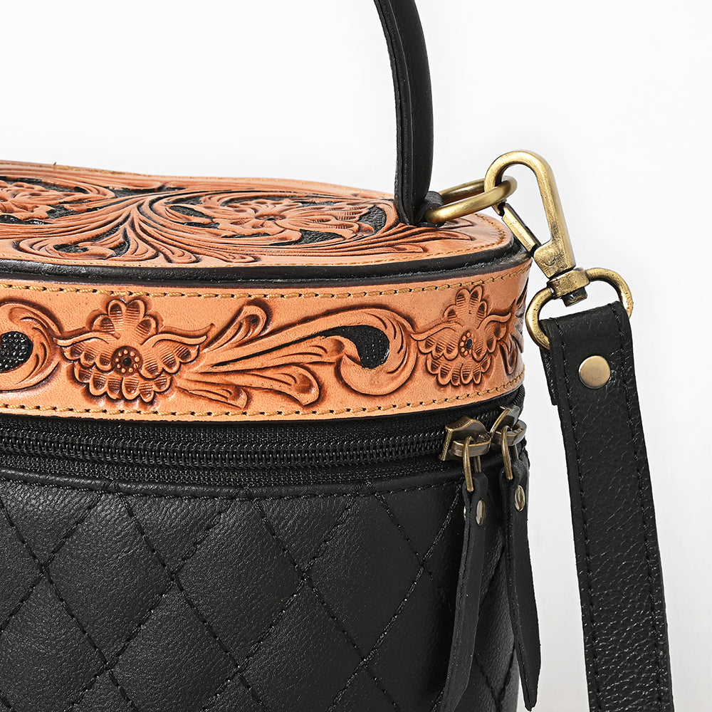 American Darling Jewelry Case Hand Tooled Genuine Western Leather