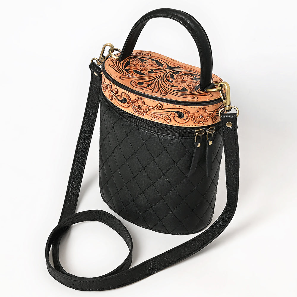 American Darling Jewelry Case Hand Tooled Genuine Western Leather