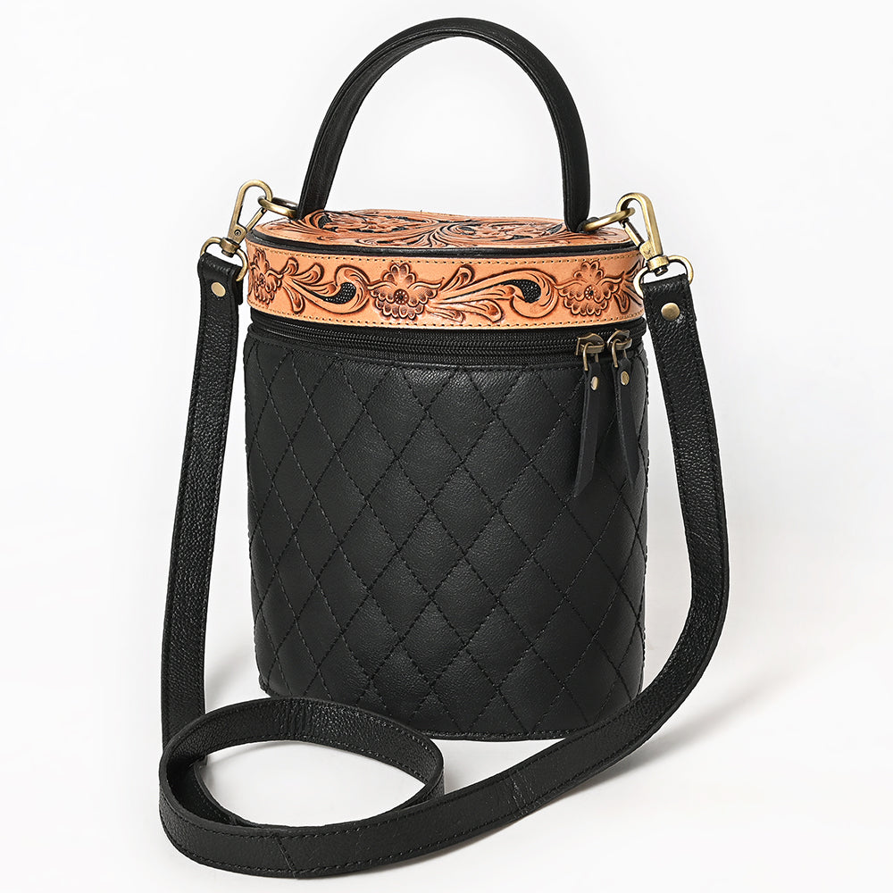 American Darling Jewelry Case Hand Tooled Genuine Western Leather