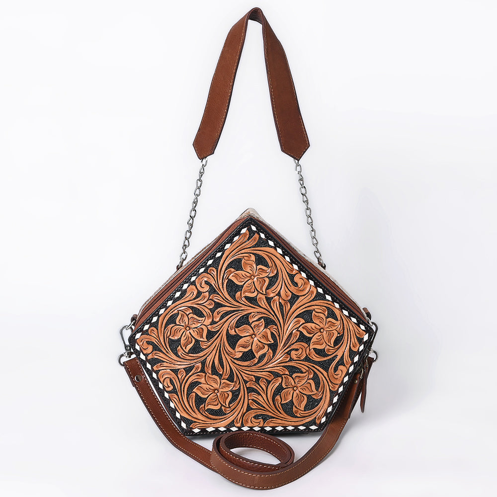 American Darling Crossbody Hand Tooled Genuine Leather