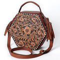 American Darling Canteen Hand Tooled Genuine Leather