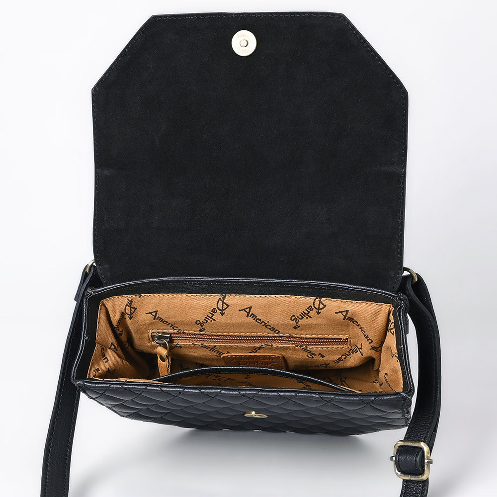 American Darling Crossbody Hand Tooled Genuine Leather