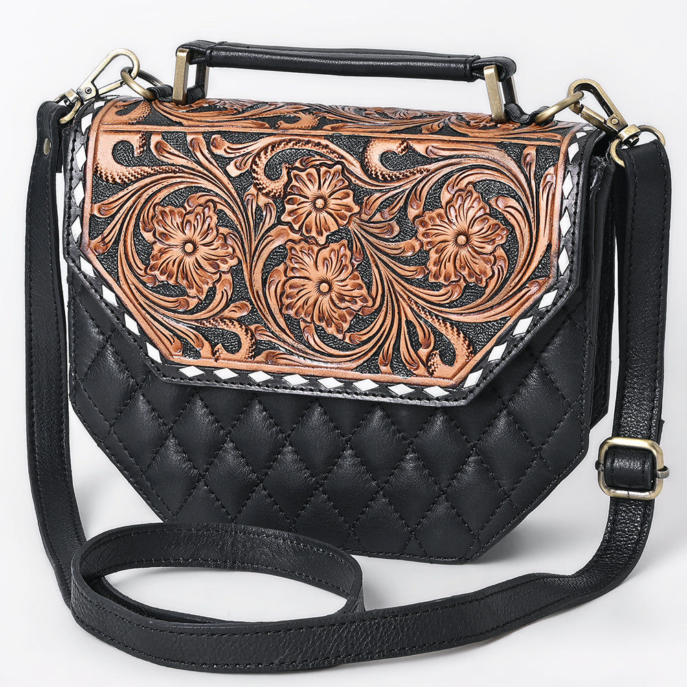 American Darling Crossbody Hand Tooled Genuine Leather