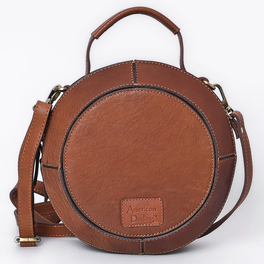 American Darling Canteen Hand Tooled Genuine Leather