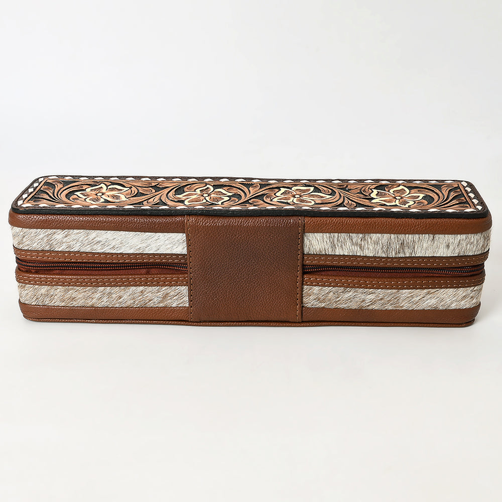 American Darling Jewelry Case Hand Tooled Genuine Leather Women's Bag Western Handbag Purse | Organizer for Women Travel