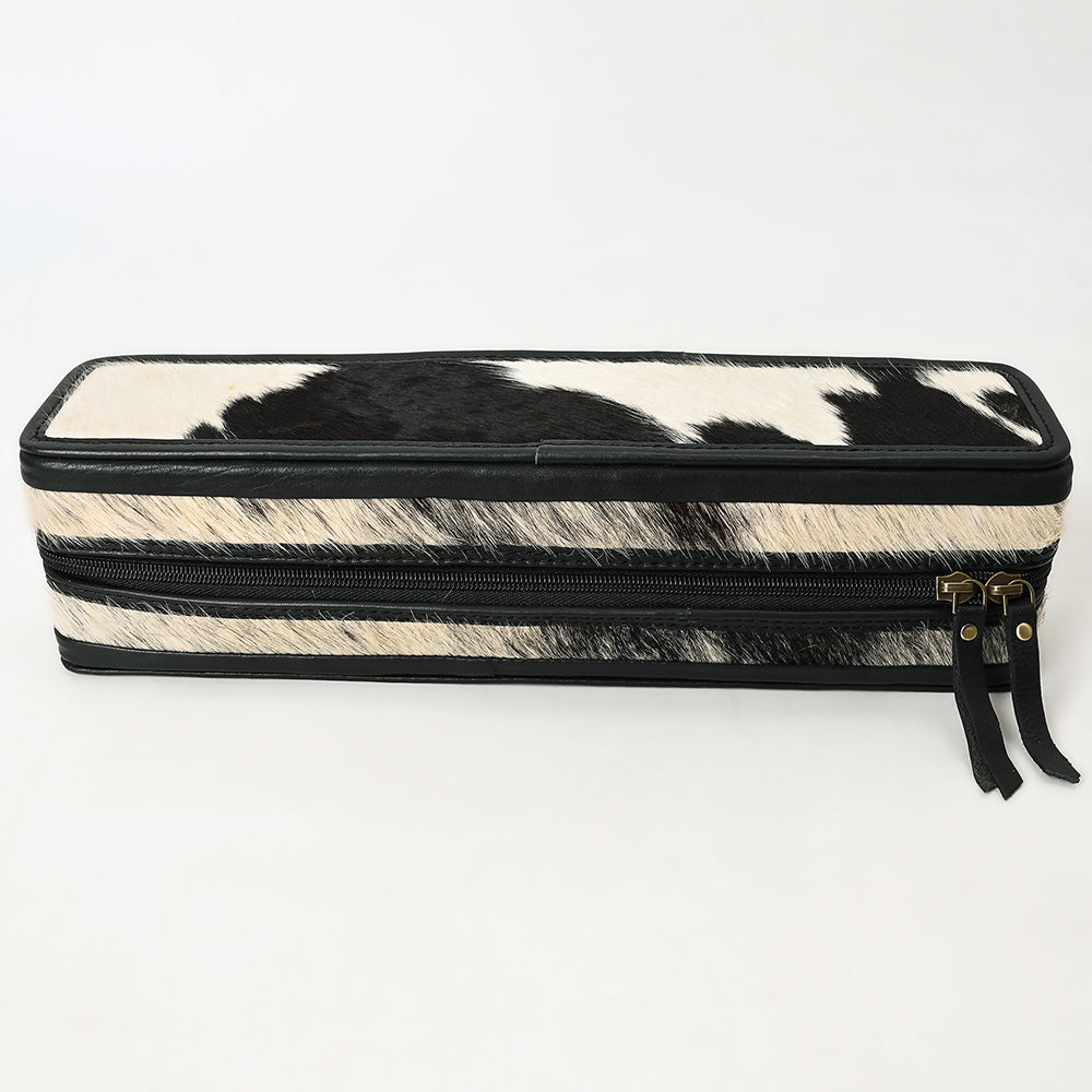 American Darling Hair accessories Bag Hair-On Cowhide Genuine Leather Western Organizer Travel Case with YKK Zipper