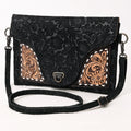 Genuine Leather Crossbody Hand Tooled Bag For Western Style Women With Convenience