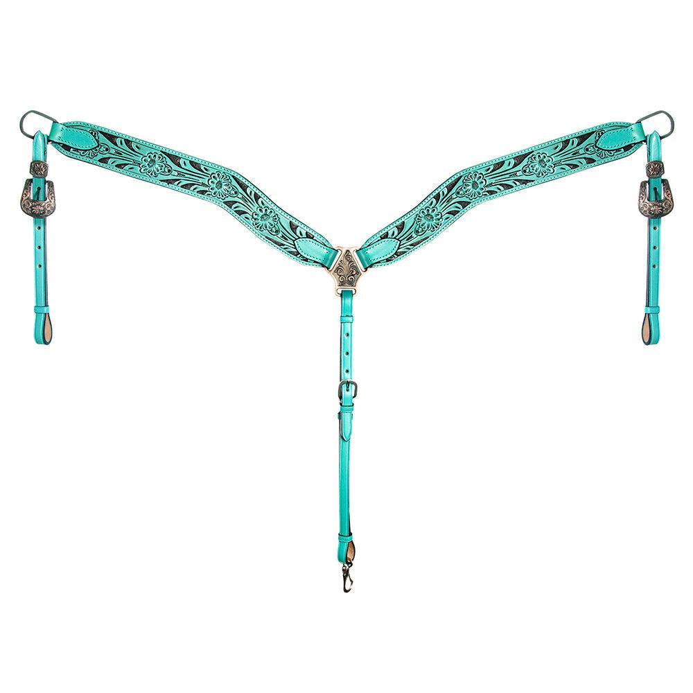 AMERICAN DARLING Western Horse Headstall Breast Collar Set American Leather