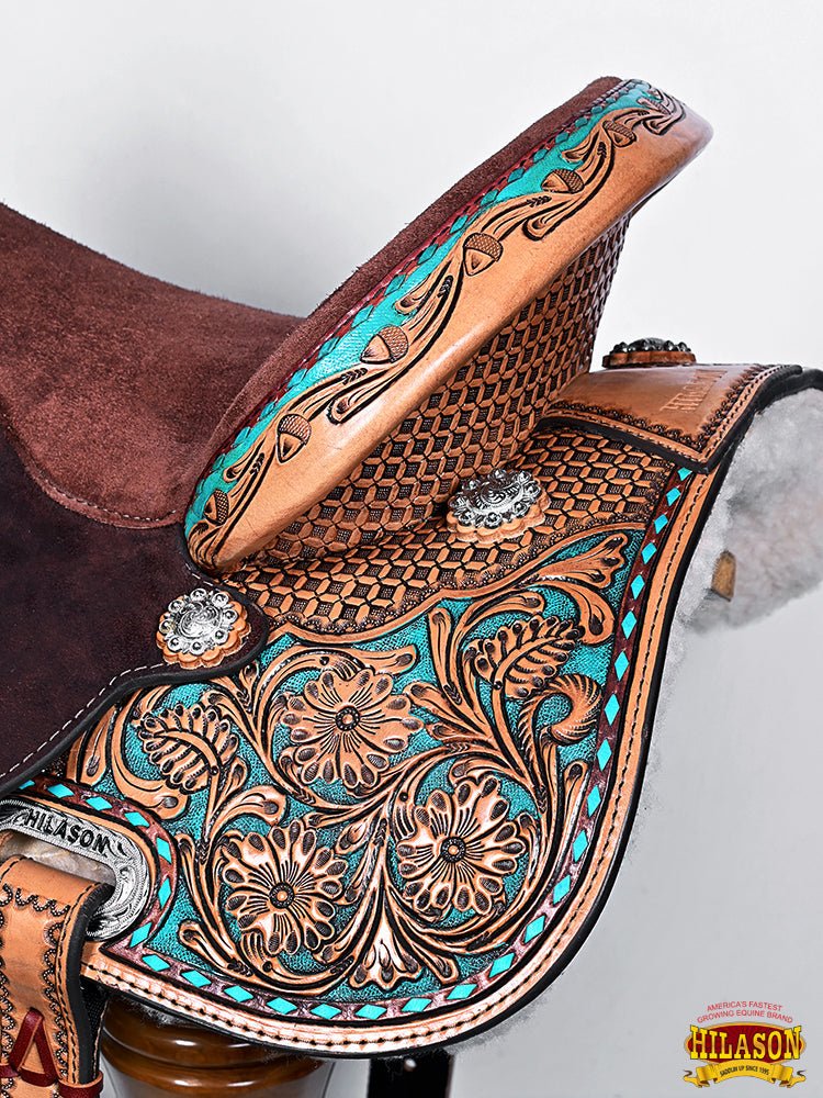 Proprietary Engineered Flexible Tree Western Saddle For Trail Riding With Comfort
