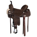 Flex Tree Western Horse Saddle In American Leather Barrel Trail Hilason