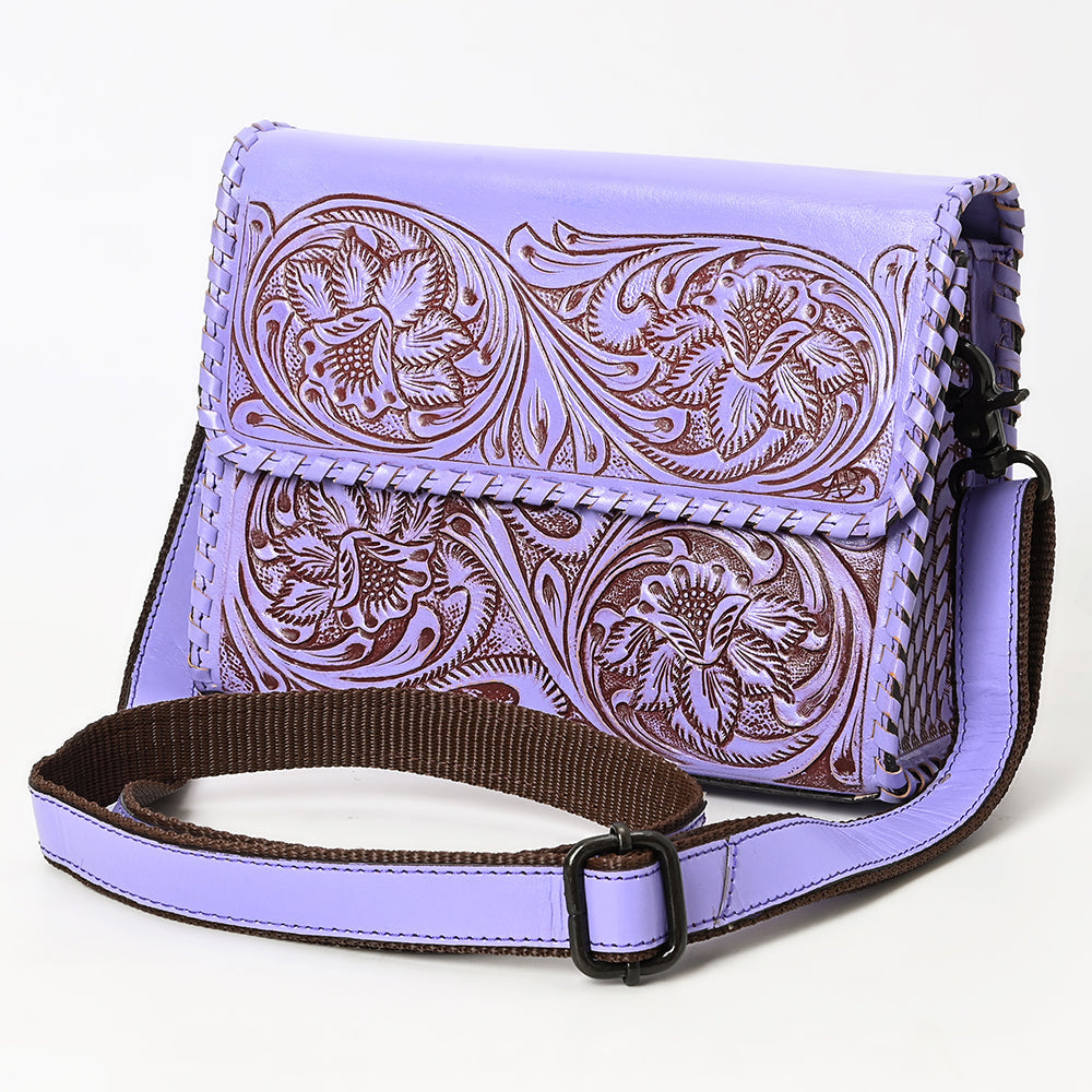 American Darling Crossbody Beautifully Hand Tooled Genuine Leather Western Women Bag Handbag Purse |