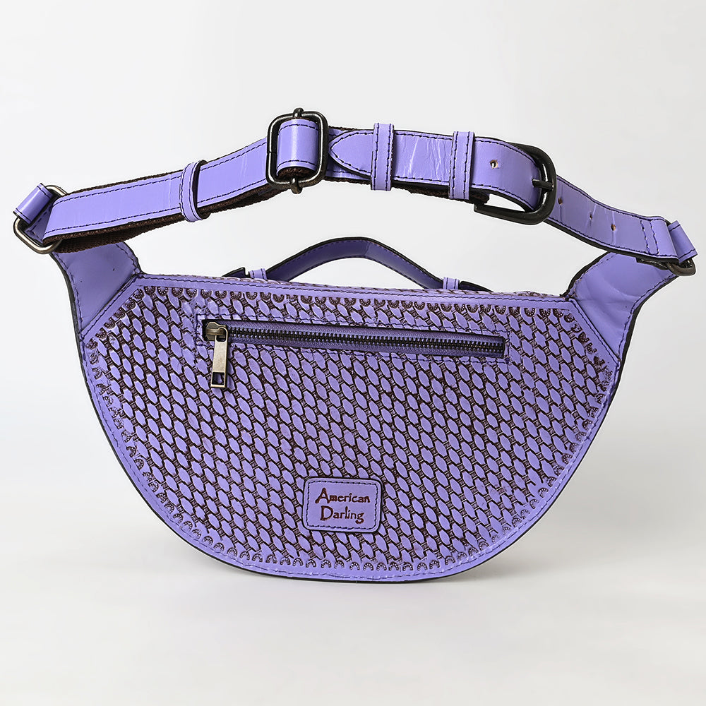 American Darling Fanny Pack Hand Tooled Genuine Western Leather Women Bag Handbag Purse |