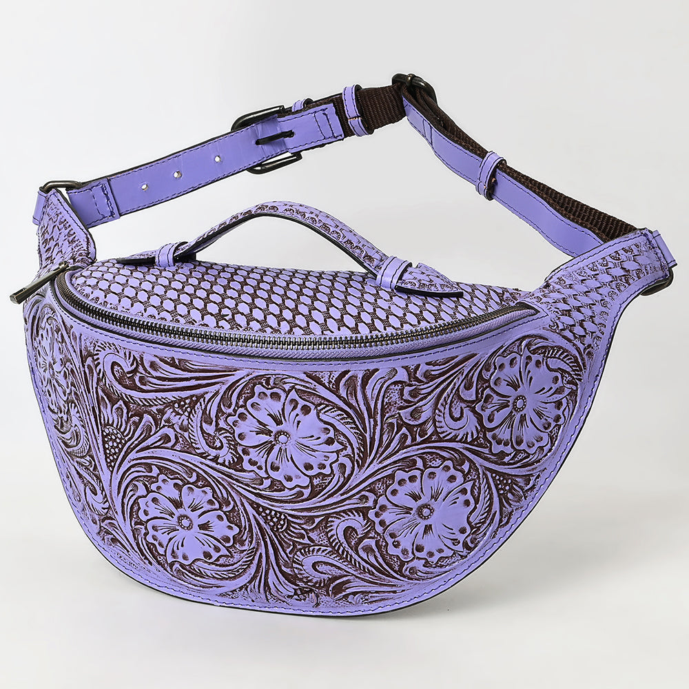 American Darling Fanny Pack Hand Tooled Genuine Western Leather Women Bag Handbag Purse |