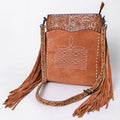 American Darling Crossbody Hand Tooled Suede Genuine Western Leather