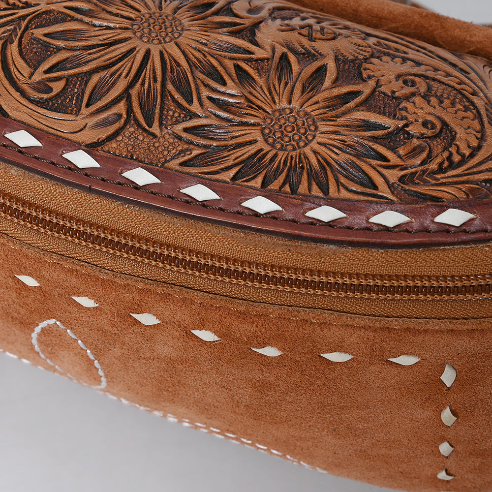 American Darling Hand-Tooled Genuine Leather Fanny Pack