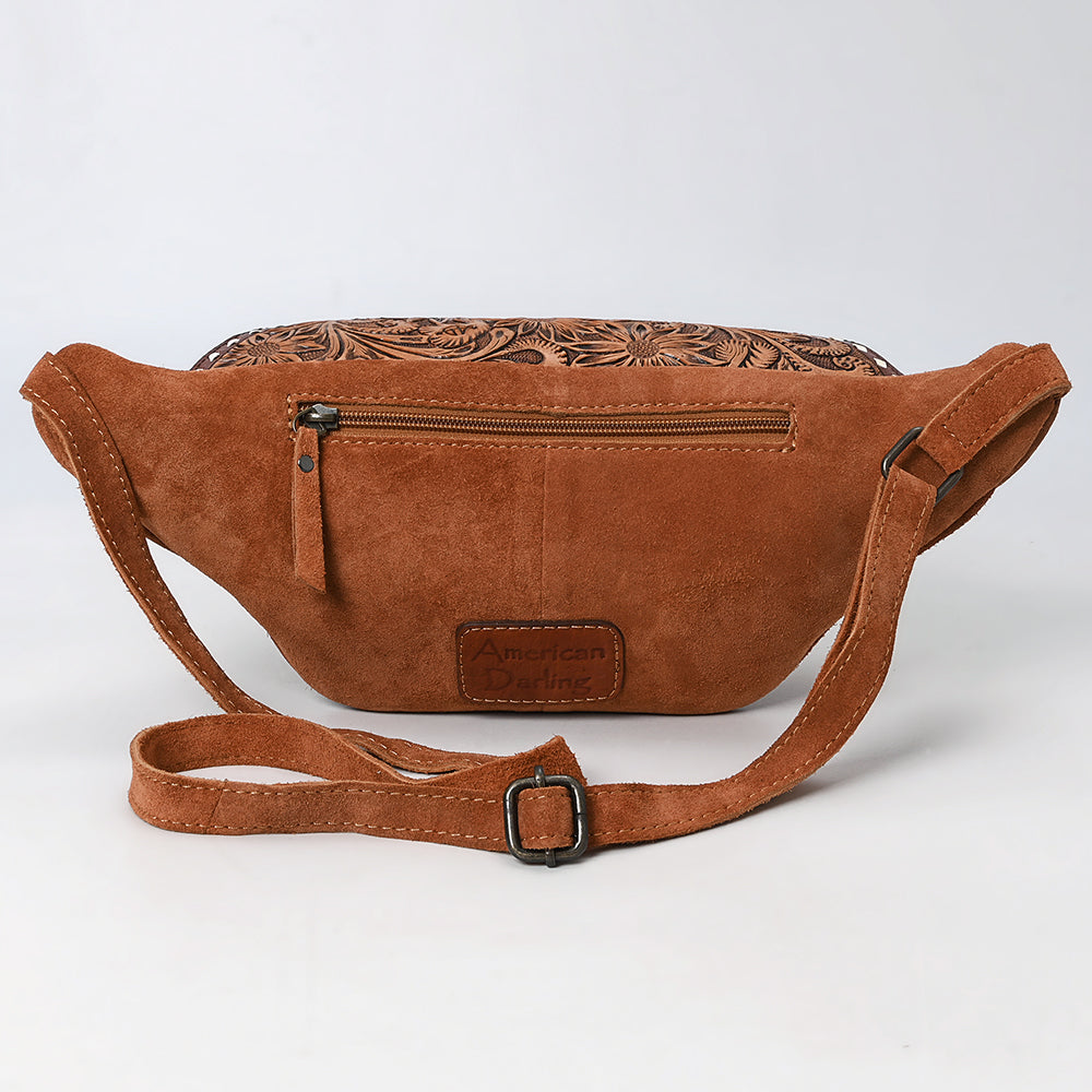 American Darling Hand-Tooled Genuine Leather Fanny Pack