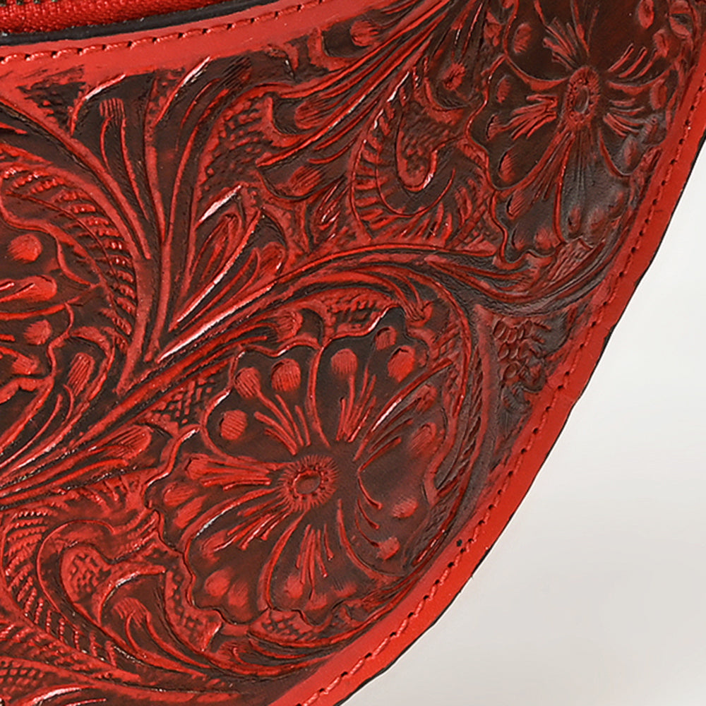 American Darling Fanny Pack Hand Tooled Genuine Western Leather Women Bag Handbag Purse |