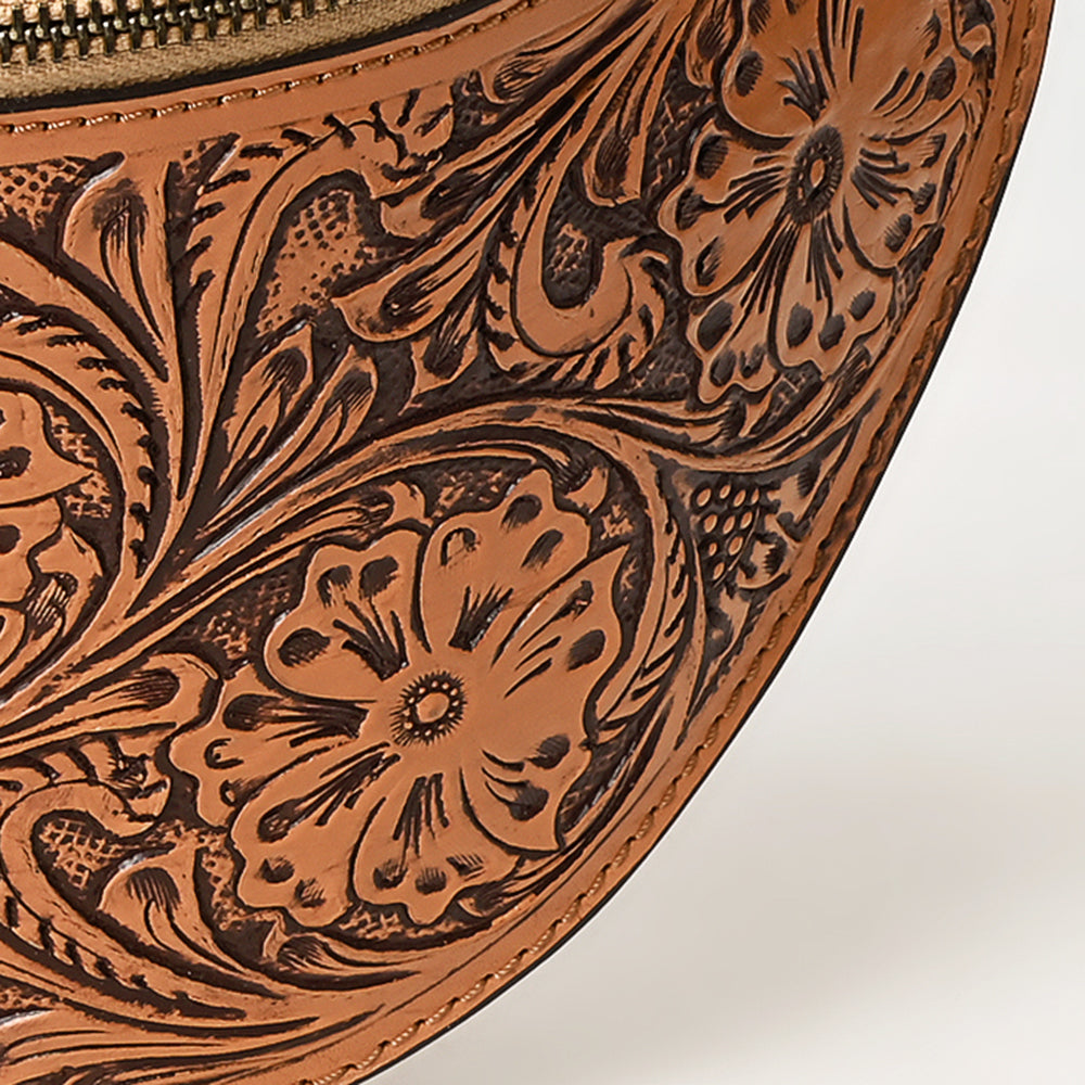 American Darling Fanny Pack Hand Tooled Genuine Western Leather Women Bag Handbag Purse |