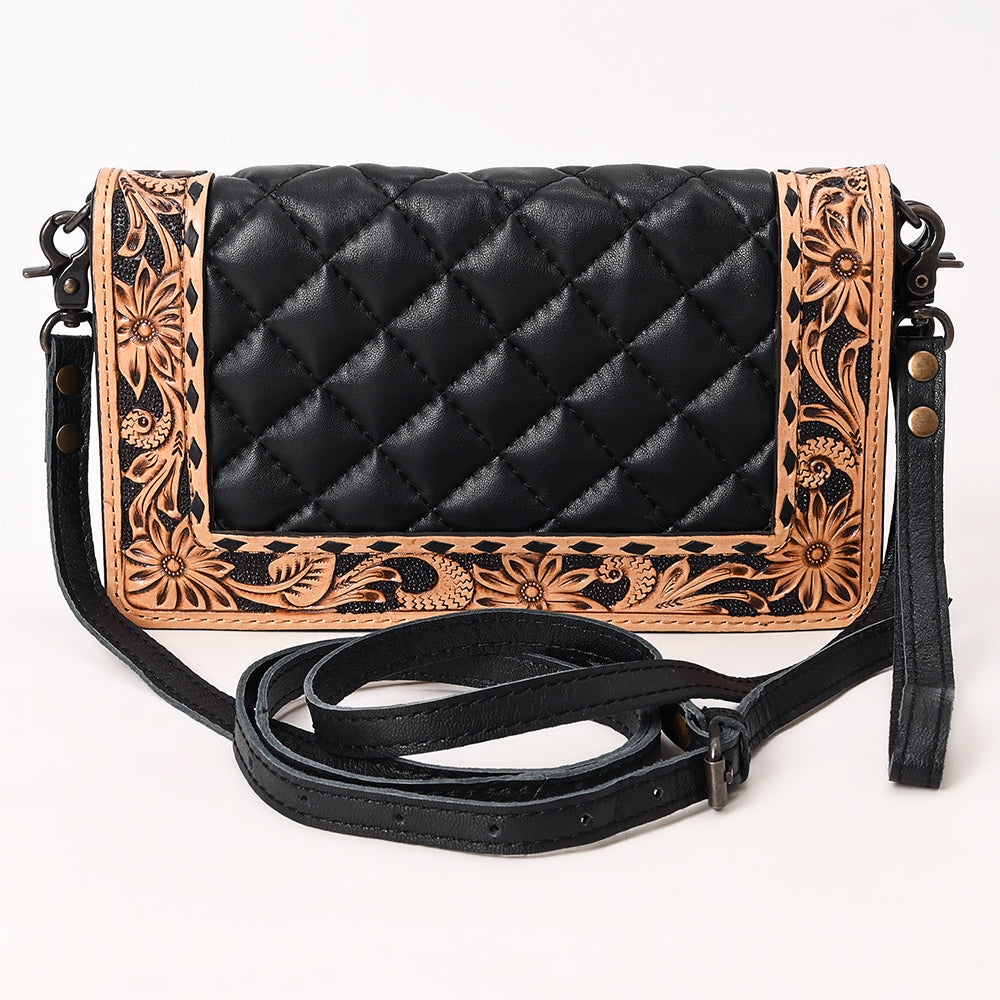 American Darling Hand-Tooled Leather Organizer Bag