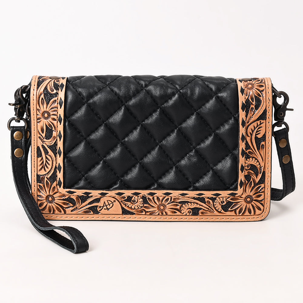 American Darling Hand-Tooled Leather Organizer Bag
