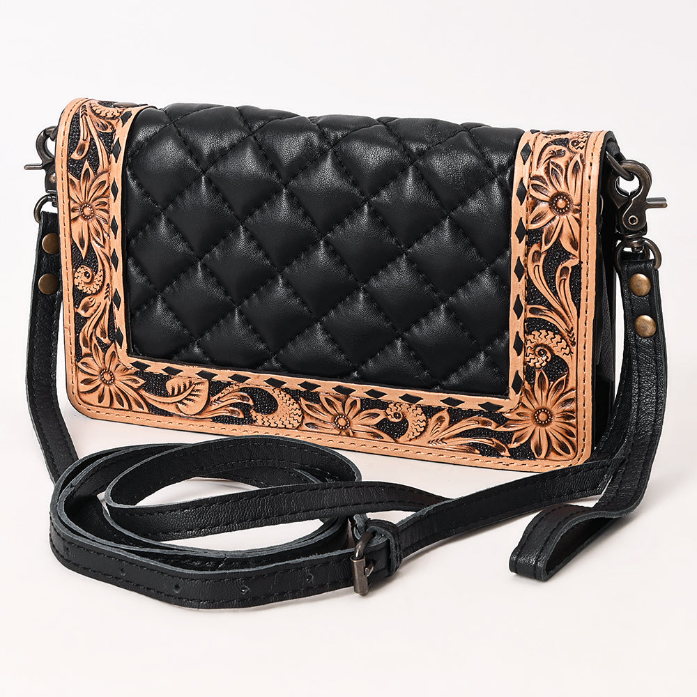 American Darling Hand-Tooled Leather Organizer Bag