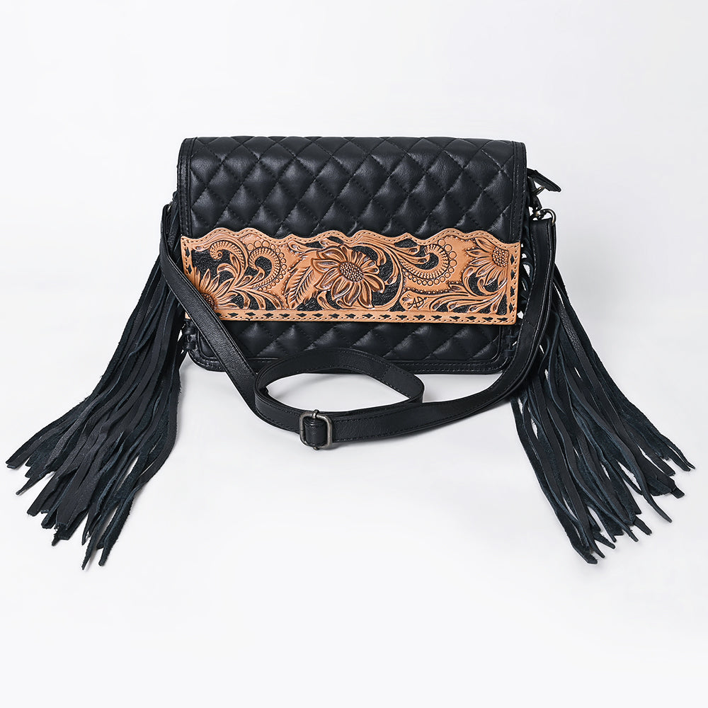 American Darling Crossbody Hand Tooled Genuine Western Leather