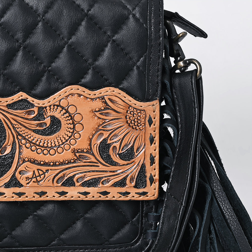 American Darling Crossbody Hand Tooled Genuine Western Leather