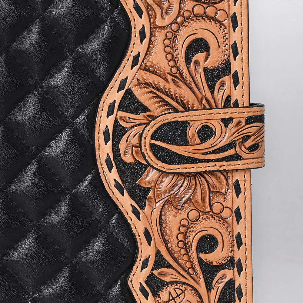 American Darling Hand-Tooled Leather Portfolio Bag