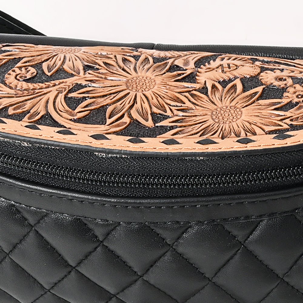 American Darling Hand-Tooled Leather Fanny Pack