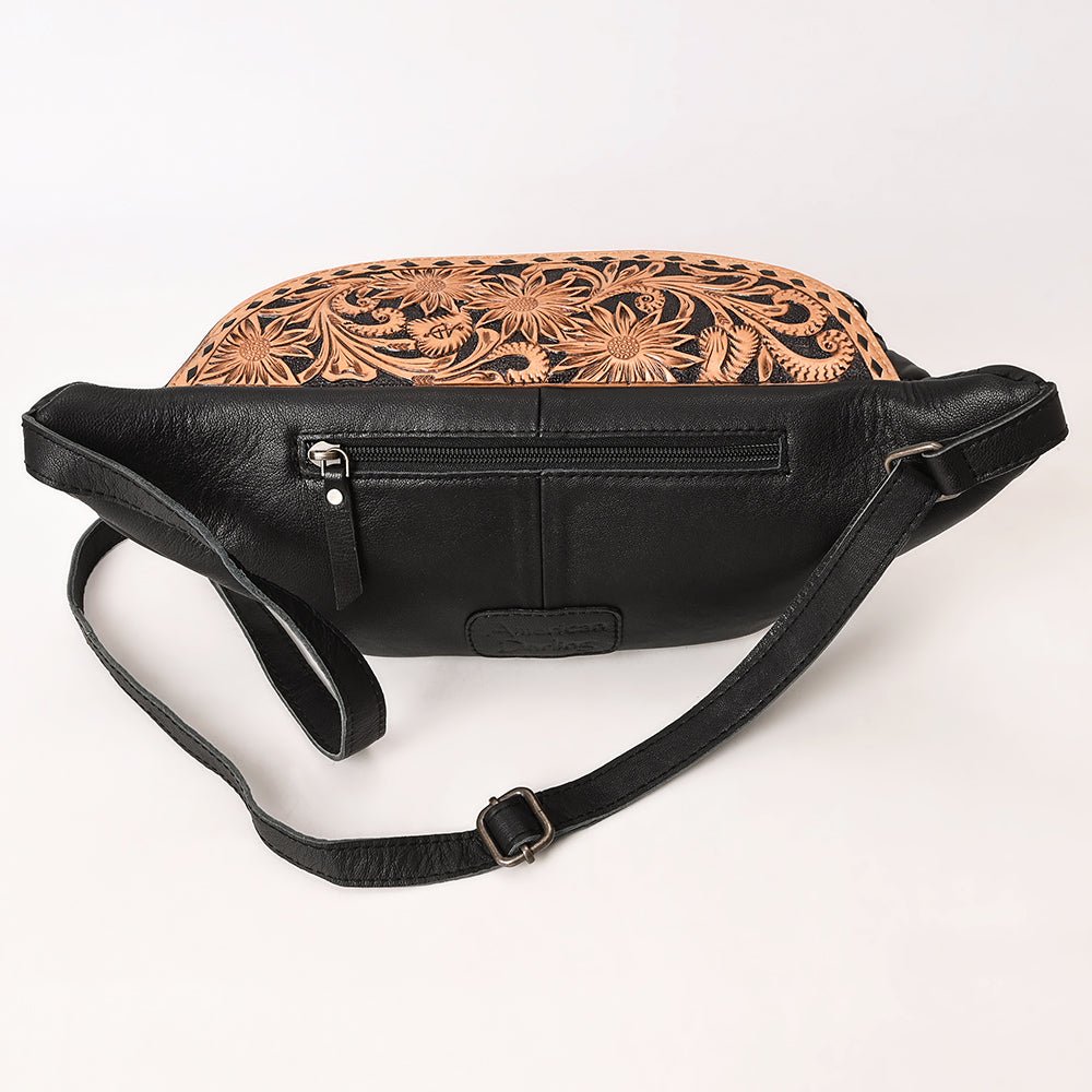 American Darling Hand-Tooled Leather Fanny Pack