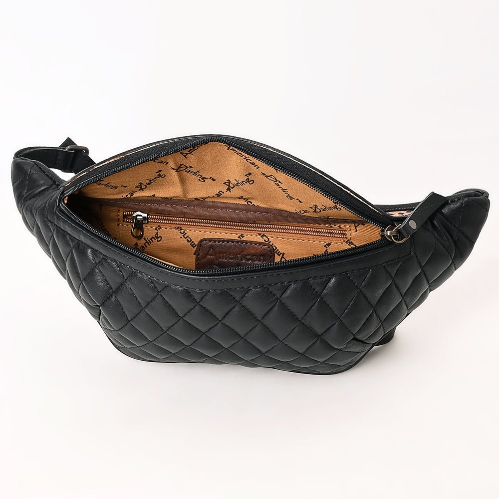 American Darling Hand-Tooled Leather Fanny Pack