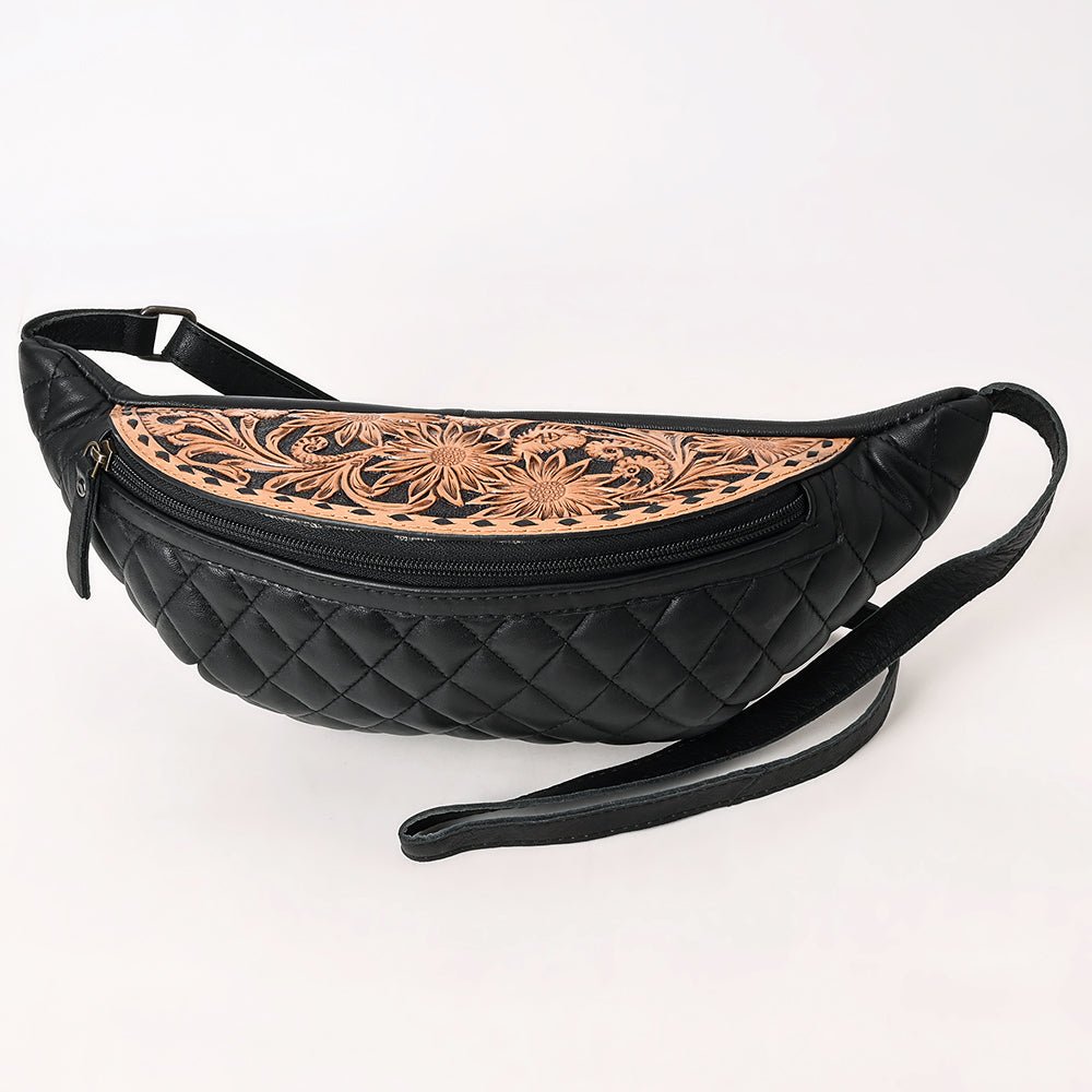 American Darling Hand-Tooled Leather Fanny Pack