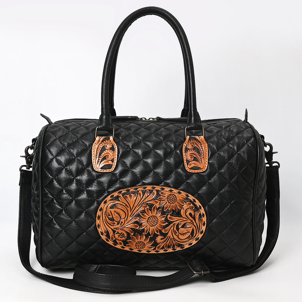 American Darling Hand-Tooled Genuine Leather Briefcase