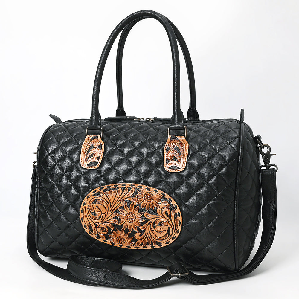 American Darling Hand-Tooled Genuine Leather Briefcase