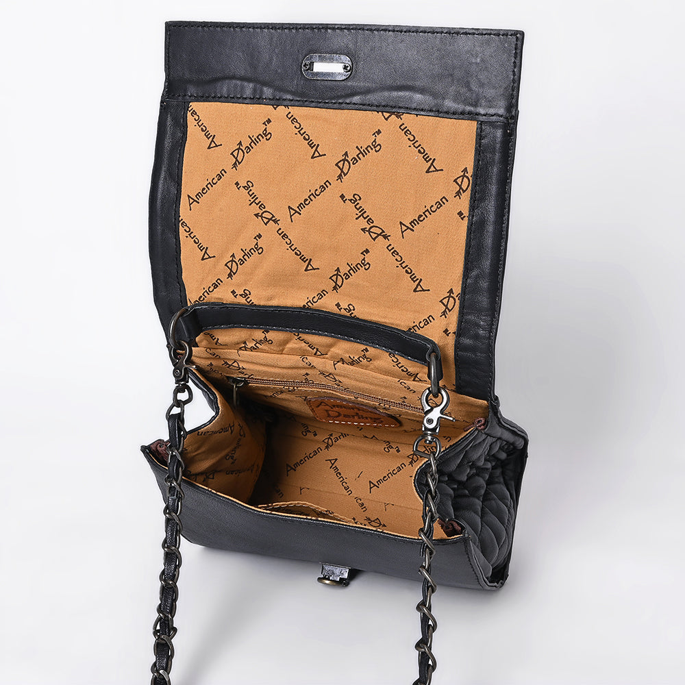 American Darling Crossbody Hand Tooled Genuine Western Leather