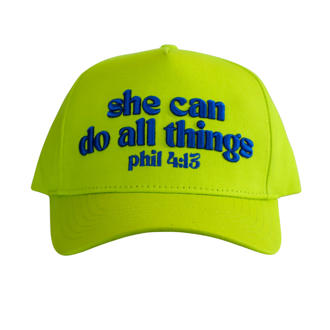 She Can Do All Things Hat — view 2