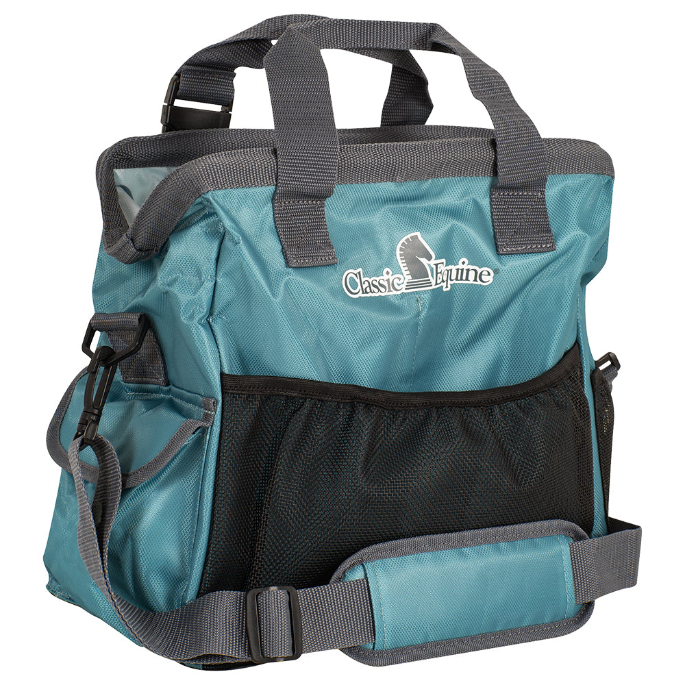 Classic Equine Multiple Pocket Groom Tote Bag Light Teal