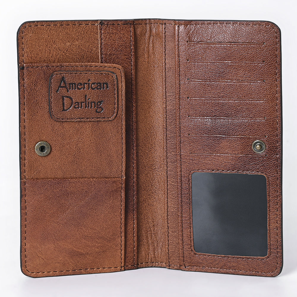 American Darling Western  Genuine Leather Handbag Purse Wallet Bag For Women Girl