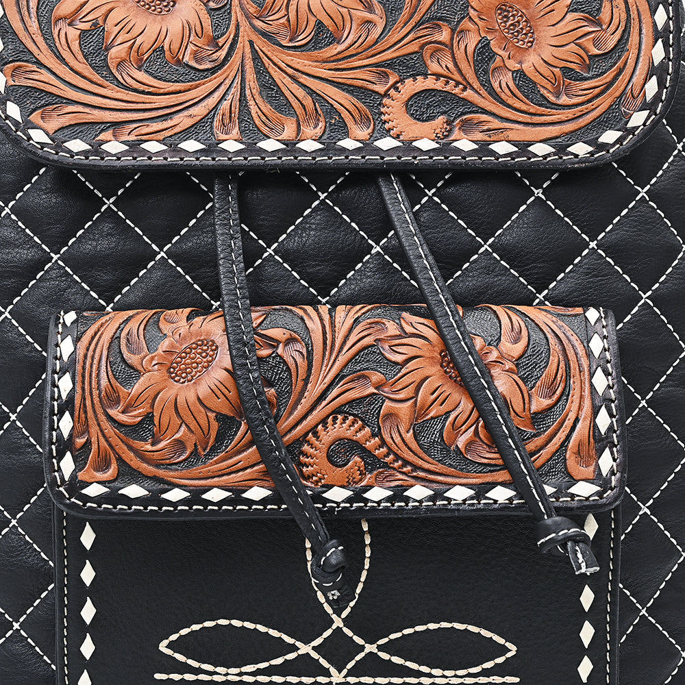 American Darling Backpack Beautifully Hand Tooled Leather women bag