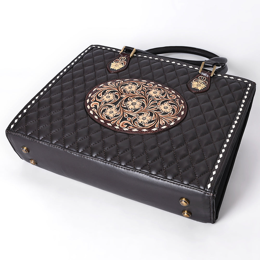 American Darling Hand-Tooled Genuine Leather Tote