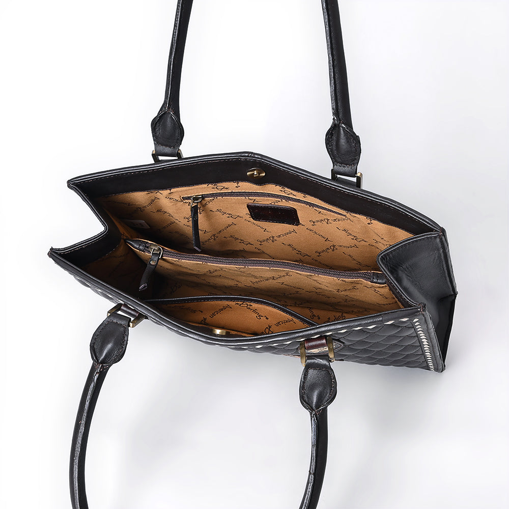 American Darling Hand-Tooled Genuine Leather Tote