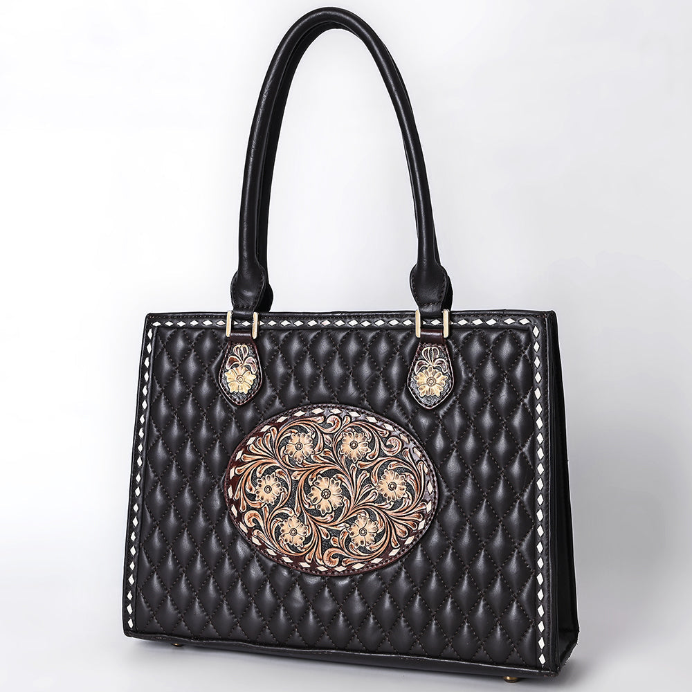 American Darling Hand-Tooled Genuine Leather Tote