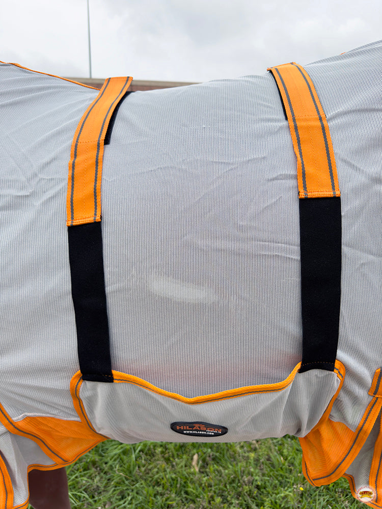 HILASON Horse Fly Sheet UV Protect Breathable Mesh Bug Mosquito Spring | Summer Horse Rug | Fly Rug