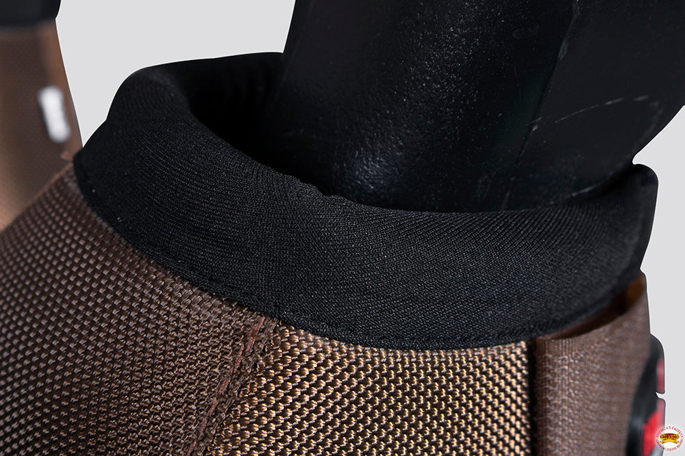 HILASON Ballistic Overreach Bell Boots for Horses Protective, Shock Absorbing, Durable & Comfortable Quick Wrap Hook Loop