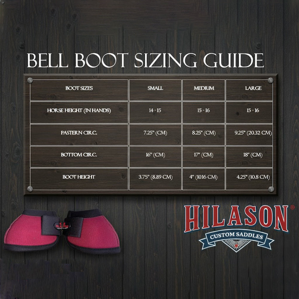 HILASON Ballistic Overreach Bell Boots for Horses Protective, Shock Absorbing, Durable & Comfortable Quick Wrap Hook Loop