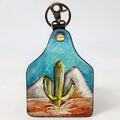 American Darling ADKRM134 Hand Painted Genuine Leather Keyring Key chain