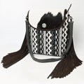 Ohlay Tote Hair-On Upcycled Canvas Genuine Leather